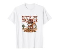 Écureuil Occidental Outlaw Nuttin' But Trouble T-Shirt