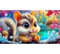 Écureuil Papier recyclé Puzzle 1000 pièces Idée Cadeau Parfaite Jeux éducatifs pour Toute la Famille Cadeau pour Femmes et Hommes 38x26cm/1000pcs