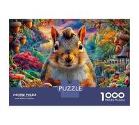 Écureuil Puzzle 1000 Piece, Puzzle Jeu Éducatif Défi Jouet Jeu D'adresse pour Toute La Famille 38x26cm/1000pcs