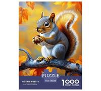 écureuil Puzzle 1000 Pièces Adultes Enfants Animaux Puzzles 1000 Pièces Jeu Éduchatif Cadeau 38x26cm/1000pcs