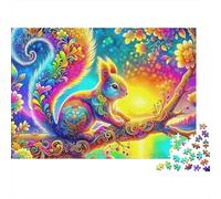 Écureuil Puzzle 1000 Pièces - Défi Stratégique pour Adultes, Découpe Précise, Relaxation, Soirée Jeux en Famille, 52x38cm/1000pcs