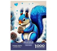 écureuil, Puzzle De 1000 Pièces, Activité Cérébrale Immersive Améliorant Observation Raisonnement Et Endurance, Moment Agréable pour Se Détendre Ou Se Challenger, Adapté Aux 12 Ans Et Plus, 70x50cm/