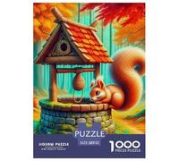 écureuil, Puzzle De 1000 Pièces, Activité Familiale Engageante Favorisant Coopération Communichation Et Moments Partagés, Parfait pour Soirées Ou Week-Ends en Famille, Adapté Aux 12 Ans Et Plus, 52x3