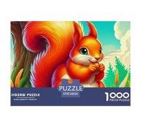écureuil, Puzzle De 1000 Pièces, Défi Captivant pour Améliorer L’Attention Coordination Et Persévérance, Expérience Agréable pour Moments Calmes Ou Compétitions Amicales, Adapté Aux 12 Ans Et Plus,