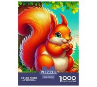 écureuil, Puzzle De 1000 Pièces, Défi Coopératif Captivant pour Renforcer Complicité Et Esprit De Collaboration, Passe-Temps Parfait pour Tous Les Membres De La Famille, Adapté Aux 12 Ans Et Plus, 7