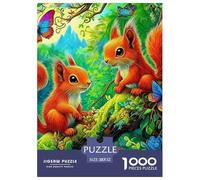 écureuil, Puzzle De 1000 Pièces, Défi De Réflexion Captivant Offrant Plaisir Et Détente, Activité Agréable pour Moments Solitaires Ou Partagés, Adapté Aux 12 Ans Et Plus, 52x38cm/1000pcs