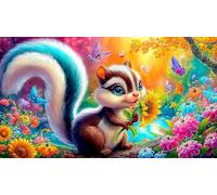 écureuil Puzzle de 1000 pièces pour Adultes Jeux stimulants et cérébraux pour la Famille 38x26cm/1000pcs