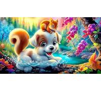 écureuil Puzzle de 1000 pièces pour la Famille Jeux de Puzzles stimulants 38x52cm/1000pcs