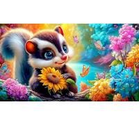 écureuil Puzzle de 1000 pièces pour la Famille Jeux de Puzzles stimulants 75x50cm/1000pcs