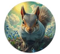 écureuil Puzzle Rond De 1000 Pièces pour animauxs Das Tier Bricolage Ludique Activité Différente 1000pcs (67.5x67.5cm)