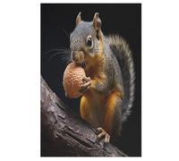 Écureuil Puzzles Adulte 1000 Pieces Cadeau Famille Puzzle Classique 3D EnfantsJouet en Bois Cadeau Unique 78×53cm