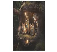 Écureuil Puzzles Adulte 1000 Pieces Cadeau Famille Puzzle Classique 3D EnfantsJouet en Bois Cadeau Unique 78×53cm