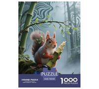 écureuil Puzzles De 1000 Pieces pour Adultes Animaux Classiques Jeu D' Impossible, Décoration D'intérieur 70x50cm/1000pcs