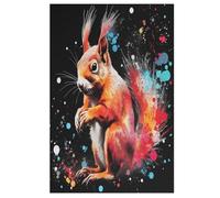 Écureuil Puzzles en Bois 1000 Pièces pour Adultes, Matériaux Recyclables De Qualité Supérieure Puzzle, Jeu en Famille, 78×53cm