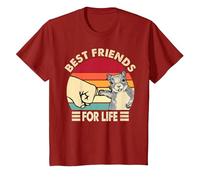 Écureuil rétro Vintage Best Friend for Life T-Shirt, Enfant, Canneberge, 10 Ans