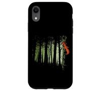 Ecureuil Roux dans la forêt crépusculaire Coque pour iPhone XR
