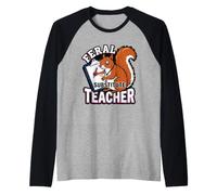 Écureuil Sauvage Substitut Humour Professeur Presse-papiers Twitchy Manche Raglan
