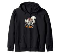 Écureuil Squelette Momie sorcière Halloween Enfants Hommes Femmes Sweat à Capuche