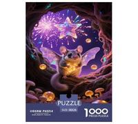 Écureuil Volant 1000 Pièces Puzzles pour Adultes,Feux d'artifice oniriques Un Jeu De Dexérité Très Difficile Puzzle Jeu Éducatif l'art De La Décoration Moderne 38x26cm/1000pcs