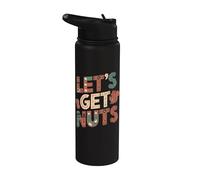 Écureuils drôles Laissons devenir fous Stainless Steel Insulated Water Bottle