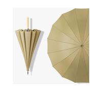 écurie Parapluie Droit Automatique 16 côtes en Fibre de Verre Parapluie Droit Parapluie Droit en Bois Couleur Continue de Couleur Droite Séchage Rapide