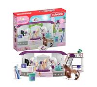 Écurie Schleich Salon de Beauté Sofia's Beauties avec Accessoires de Pansage et Figurines Schleich Chevaux - Coffret de 99 Pièces