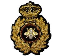 ecusson Abeille à Coudre Ruche Reine Miel Napoleon Bonaparte 8x6cm