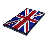 Écusson adhésif du drapeau du Royaume-Uni - Drapeau de l'Angleterre à porter sur vos vêtements ou votre sac à dos avec vos autres écussons de pays - Drapeaux de pays. Union Jack - 80 x 40 mm