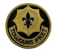 ecusson armee americain 2 cavalerie regiment militaire ecusson brode ecusson thermocollant 7cm or noir
