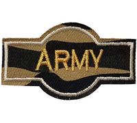 Écusson Army Camouflage Patch Armée Thermocollant à thermocollé transfert militaire à coller au fer repasser applique brodé à coudre badge vêtement opex gilet tactique airsoft sac dos t-shirt 5x8,7cm