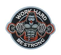 Écusson avec fermeture à fixation - Fitness Work Hard be Strong Gorilla | Patches, Singe patch, écusson à coudre Finally Home