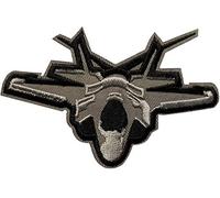 Écusson Avion de Chasse Armée Air Force Patch Thermocollant Militaire à thermocoller transfert army à coller au fer repasser applique aviation brodé à coudre veste vêtement t-shirt airsoft 5,7x8,9cm