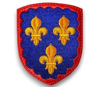 Ecusson Berry, Patch Berry brodé en France avec dos scratch et support à coudre fourni- Made in France - Taille 8x6,4CM