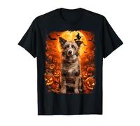 Écusson Border Collie avec Inscription « Mummy » dans Une Citrouille effrayante pour Halloween T-Shirt