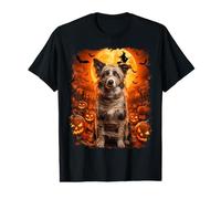 Écusson Border Collie avec Inscription « Mummy in Pumpkin » pour Halloween T-Shirt Graphique avec Valeur