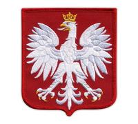 Écusson brodé à coudre avec armoiries polonaises - Pologne - Large