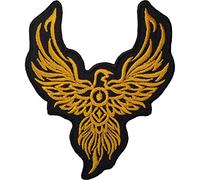 Écusson brodé à coudre avec motif phénix