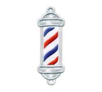 Écusson brodé à coudre Motif barbier