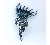 Écusson brodé à coudre ou à repasser avec logo Batman Running Superhero