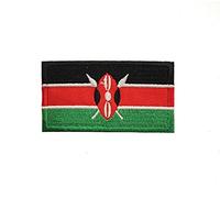 Écusson brodé à coudre ou à repasser Drapeau national du Kenya