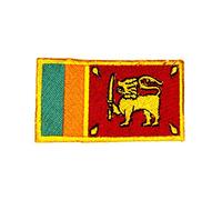 Écusson brodé à coudre ou à repasser - Drapeau national du Sri Lanka