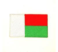 Écusson brodé à coudre ou à repasser Motif drapeau du pays national de Madagascar