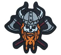 Écusson brodé à coudre ou à repasser Motif tête de Viking