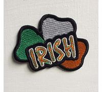 Écusson brodé à coudre ou à repasser - Motif trèfle irlandais