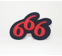 Écusson brodé à coudre ou à thermocoller Motif diable 666