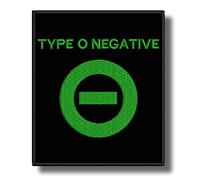 Écusson brodé à repasser avec bande négative de type O