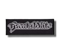 Écusson brodé à repasser avec inscription « Great White Band »