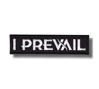 Écusson brodé à repasser avec inscription « I Prevail Band »