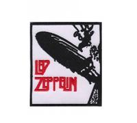 Écusson brodé à repasser avec inscription « Led Zeppelin First Album Rockband »