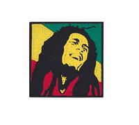 Écusson brodé à repasser et à repasser Motif Bob Marley Reggae - Accessoire souvenir